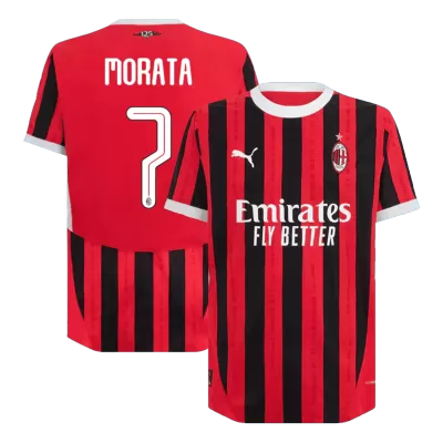 MORATA #7 AC Milan Jersey 2024/25 Authentic Home - UCL - ijersey