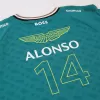 Fernando Alonso #14 Aston Martin Aramco Cognizant F1 Racing Team Fernando Alonso Driver T-Shirt 2024 - ijersey