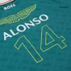 Fernando Alonso #14 Aston Martin Aramco Cognizant F1 Racing Team Fernando Alonso Driver T-Shirt 2024 - ijersey