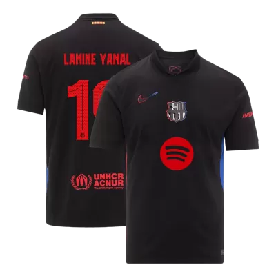 LAMINE YAMAL #19 Barcelona Jersey 2024/25 Away - UCL (Spotify Logo Without Text) - ijersey