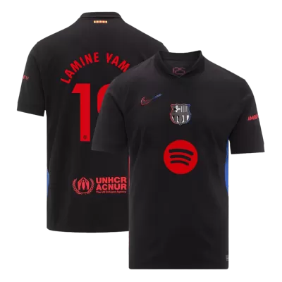 LAMINE YAMAL #19 Barcelona Jersey 2024/25 Away - Spotify Logo Without Text - ijersey