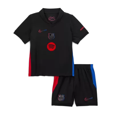 Youth Barcelona Jersey Kit 2024/25 Away- Spotify Logo Without Text - ijersey