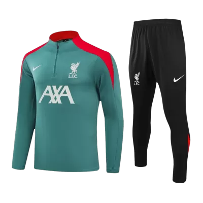 Kid's Liverpool Zipper Sweatshirt Kit(Top+Pants) 24/25 - ijersey