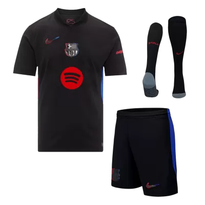 Barcelona Jersey Whole Kit 2024/25 Away- Spotify Logo Without Text - ijersey