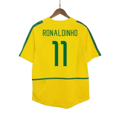 RONALDINHO #11 Brazil Jersey 2002/03 Home Retro - ijersey