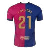 F.DE JONG #21 Barcelona Jersey 2024/25 Authentic Home - ijersey