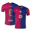 GAVI #6 Barcelona Jersey 2024/25 Authentic Home - Spotify Logo Without Text - ijersey