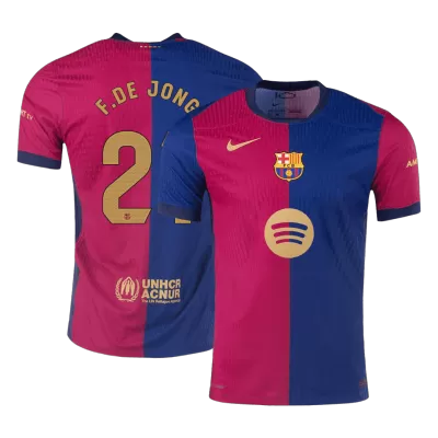 F.DE JONG #21 Barcelona Jersey 2024/25 Authentic Home - Spotify Logo Without Text - ijersey