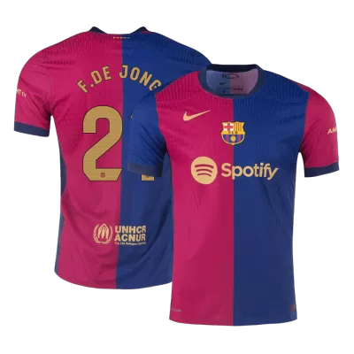 F.DE JONG #21 Barcelona Jersey 2024/25 Authentic Home - ijersey