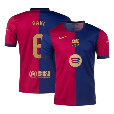 GAVI #6 Barcelona Jersey 2024/25 Home- Spotify Logo Without Text - ijersey