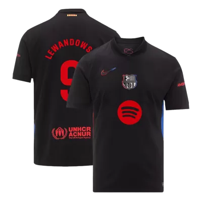 LEWANDOWSKI #9 Barcelona Jersey 2024/25 Away- Spotify Logo Without Text - ijersey