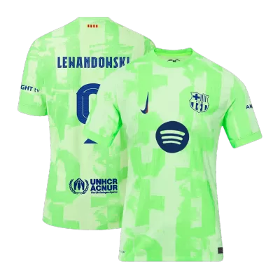 LEWANDOWSKI #9 Barcelona Jersey 2024/25 Third Away- UCL（Spotify Logo Without Text） - ijersey