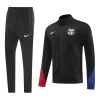 Barcelona Jacket Tracksuit 2024/25 - Black - ijersey