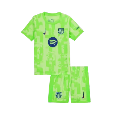 Youth Barcelona Jersey Kit 2024/25 Third - UCL (Spotify Logo Without Text) - ijersey