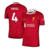 VIRGIL #4 Liverpool Jersey 2024/25 Authentic Home - ijersey