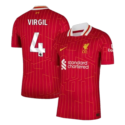 VIRGIL #4 Liverpool Jersey 2024/25 Authentic Home - ijersey