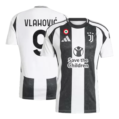 VLAHOVIĆ #9 Juventus Jersey 2024/25 Home - Save The Children Sponsor  - ijersey