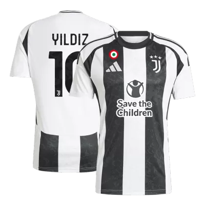 YILDIZ #10 Juventus Jersey 2024/25 Home - Save The Children Sponsor  - ijersey