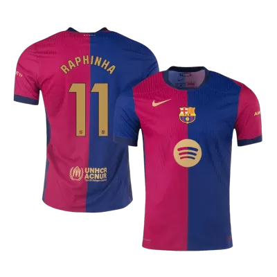 RAPHINHA #11 Barcelona Jersey 2024/25 Authentic Home -（Spotify Logo Without Text） - ijersey