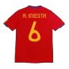 A. INIESTA #6 Spain Jersey 2010 Home Retro - ijersey