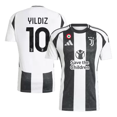 YILDIZ #10 Juventus Jersey 2024/25 Home - Save The Children Sponsor  - ijersey