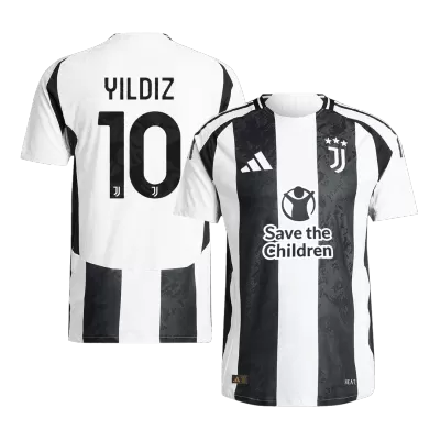 YILDIZ #10 Juventus Jersey 2024/25 Authentic Home- Save The Children Sponsor - ijersey