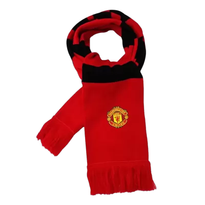 Manchester United Soccer knitting Scarf Red&Black - ijersey