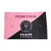 Inter Miami CF Soccer Flag Pink&Black - ijersey