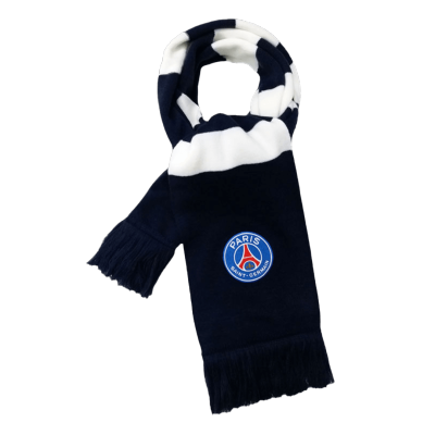 PSG Soccer knitting Scarf Black&White - ijersey