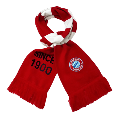 Bayern Munich Soccer knitting Scarf Red&White - ijersey