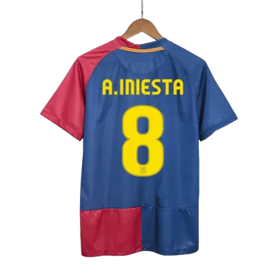 A.INIESTA #8 Barcelona Jersey 2008/09 Home Retro - ijersey