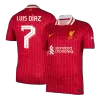 LUIS DÍAZ #7 Liverpool Jersey 2024/25 Home - UCL - ijersey