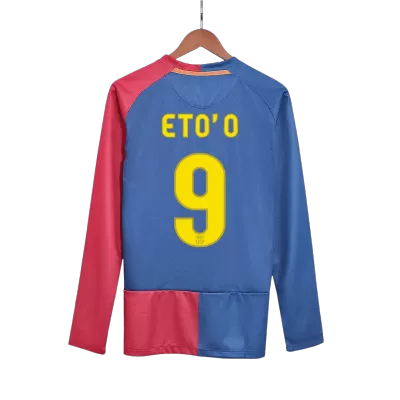 ETO'O #9 Barcelona Jersey 2008/09 Home Retro - Long Sleeve（UCL Final） - ijersey