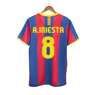 A.INIESTA #8 Barcelona Jersey 2010/11 Home Retro - ijersey