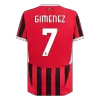 GIMENEZ #7 AC Milan Jersey 2024/25 Authentic Home - ijersey