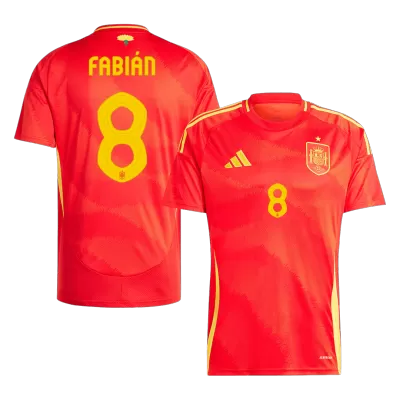 FABIÁN #8 Spain Jersey EURO 2024 Home - ijersey