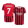 GIMENEZ #7 AC Milan Jersey 2024/25 Authentic Home - ijersey