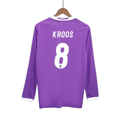 KROOS #8 Real Madrid Jersey 2016/17 Away Retro - Long Sleeve - ijersey