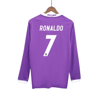 RONALDO #7 Real Madrid Jersey 2016/17 Away Retro - Long Sleeve - ijersey