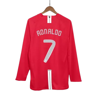 RONALDO #7 Manchester United Jersey 2007/08 Home Retro - Long Sleeve (UCL Final) - ijersey