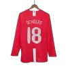 SCHOLES #18 Manchester United Jersey 2007/08 Home Retro - Long Sleeve (UCL Final) - ijersey