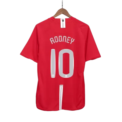 ROONEY #10 Manchester United Jersey 2007/08 Home Retro - UCL Final - ijersey