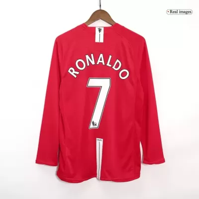 RONALDO #7 Manchester United Jersey 2007/08 Home Retro - Long Sleeve - ijersey