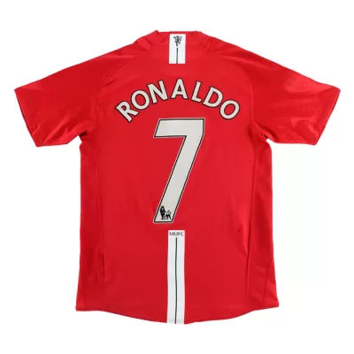 RONALDO #7 Manchester United Jersey 2007/08 Home Retro - ijersey