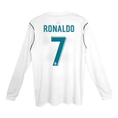 RONALDO #7 Real Madrid Jersey 2017/18 Home Retro - Long Sleeve - ijersey