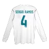 SERGIO RAMOS #4 Real Madrid Jersey 2017/18 Home Retro - Long Sleeve - ijersey