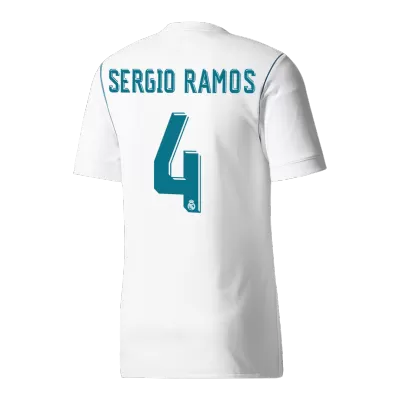 SERGIO RAMOS #4 Real Madrid Jersey 2017/18 Home Retro - ijersey