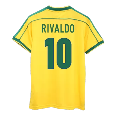 RIVALDO #10 Brazil Jersey 1998 Home Retro - ijersey