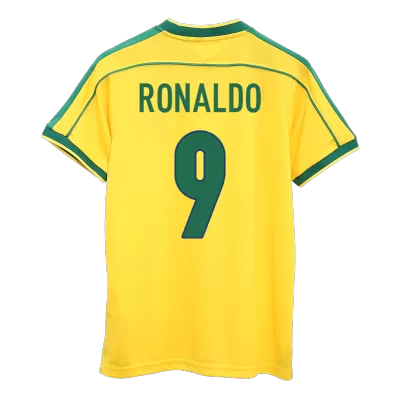 RONALDO #9 Brazil Jersey 1998 Home Retro - ijersey