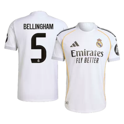 BELLINGHAM #5 Real Madrid Jersey 2025/26 Authentic Home - ijersey
